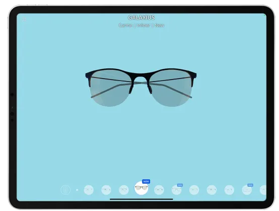Smart mirror mode on a tablet
